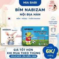 Tã Bỉm QUẦN DÁN NABIZAM Ultra thin, Signature, Summer Cao Cấp Form to, Mỏng Nhẹ, Khô Thoáng Đủ size S/M/L/XL/2XL/3XL