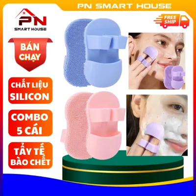 Bàn chải rửa mặt silicon, bàn chải tẩy tế bào da chết, làm sạch lỗ chân lông