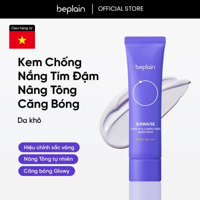 Kem chống nắng BEPLAIN Sunmuse lai Vật Lý & Hoá Học Nâng Tone & Hiệu chỉnh da SPF 50+ PA++++ 50ml
