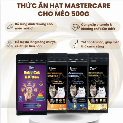 Thức Ăn Hạt Cho Mèo MasterCare Cung Cấp Bữa Ăn Dinh Dưỡng Thơm Ngon Giàu Đạm Dễ Ăn