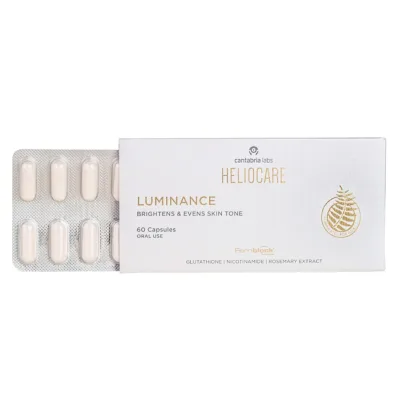 Viên Uống Trắng Da, Mờ Nám, Tàn Nhang Chuyên Sâu HelioCare Luminance Brightens & Evens Skin Tone 60 Viên