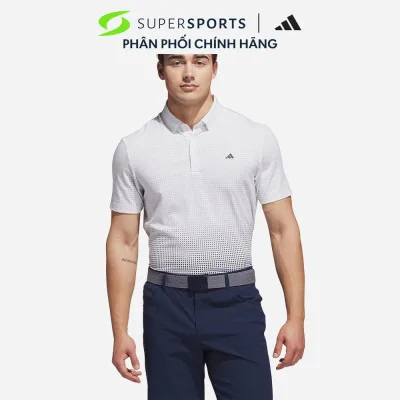 Áo Polo Nam Adidas Go-To Rise Print - Trắng - KA7920