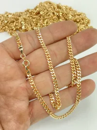 DÂY CHUYỀN KHOEN LẬT NAM NỮ MẠ VÀNG 18K CAO CẤP - DC188L5