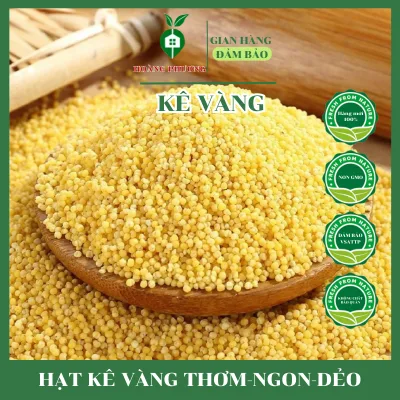 500G Hạt Kê Đã Tách Vỏ Cho Bé Ăn Dặm Bao Dẻo Nấu Bánh Kê Chè Cháo Kê - Hạt Kê Vàng