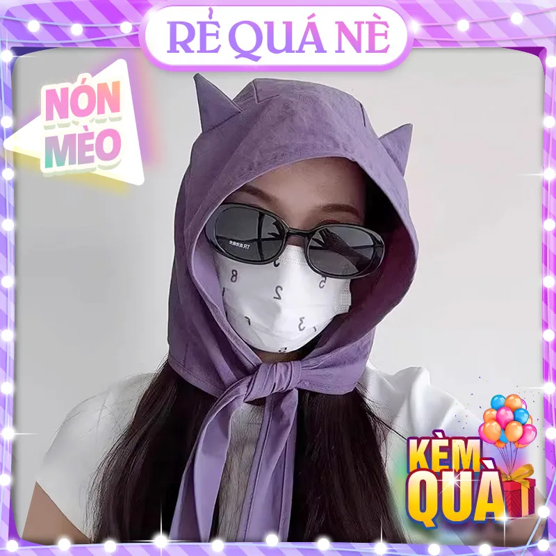 Mũ Chống Nắng Tai Mèo CatHat Có Thể Làm Túi Đeo Tiện Lợi RQN2675 - requane