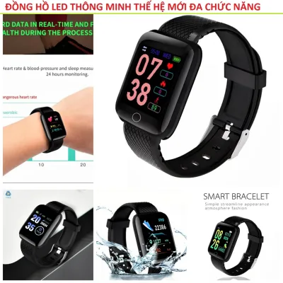 Đồng hồ đeo tay thông minh hỗ trợ Theo Dõi Oxy Máu Huyết Áp Nhịp Tim Chống Nước IP67 kết nối điện thoại, vòng đeo tay kết hợp đồng hồ led thông minh mẫu mới loại tốt cho nam và nữ, cách chọn đồng hồ đeo tay đẹp