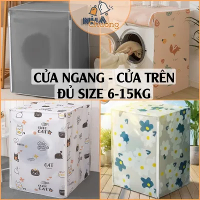 Bọc máy giặt cửa ngang 6-15kg, bọc máy giặt cửa trên chống thấm nước, áo trùm máy giặt