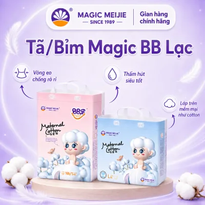 Tã/Bỉm Magic BB Lạc, Tã/Bỉm Quần Cho Bé Thoải Mái Mềm Mại Thoáng Khí