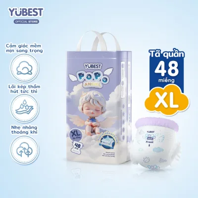 Bỉm Yubest popo sơ sinh tã quần size S/M/L/XL/XXL/XXXL tã bỉm 48 miếng dán tác Em bé tã dán Cho Bé Nhẹ nhàng mềm mại, cả