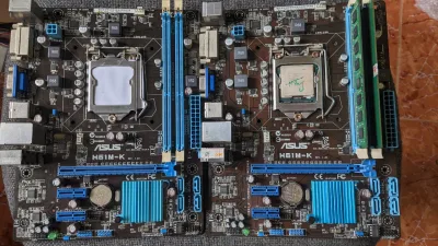 Combo Mainboard + Ram + Chip + Drive + Power Supply (Complete with 1 Computer Set)