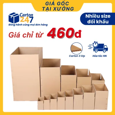 Hộp carton đóng gói hàng FULL SIZE, hộp giấy carton đóng gói hàng giá rẻ - Carton 247