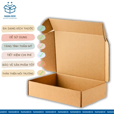 FREESHIP 20 Hộp Giấy Carton Nắp Gài Đóng Gói Hàng Hóa | Hộp Carton Lớn Nhỏ Đựng Sản Phẩm Cod Giá Rẻ