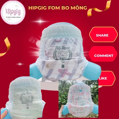 Tã bỉm quần Hipgig fom bo dẹp, thấm tốt Baby M100 L100 XL100 XXL100, cho kiểm tra hàng trước khi nhận, bỉm mềm.