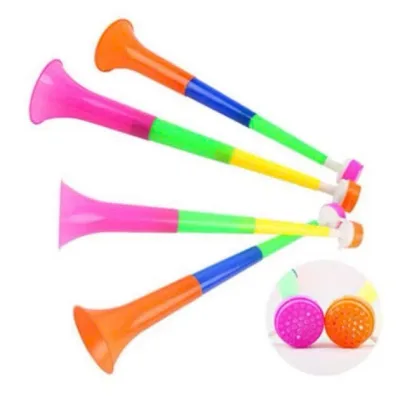 Kèn Loa 3 Khúc, Kèn Vuvuzela, Kèn Đi Bão, Cổ Vũ Bóng Đá Âm Thanh To, Vang Xa size lớn 60cm - MK002