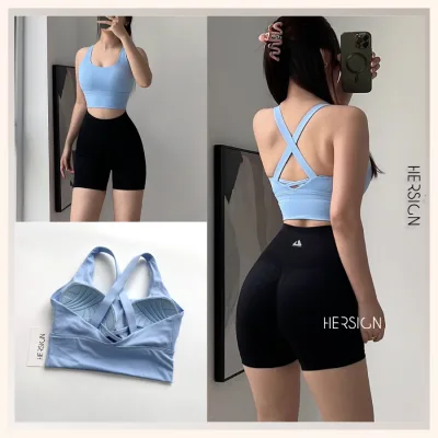Hersign Women's Gym Clothes Set Women's Yoga Clothes Short for Running and Cycling Smix12N12B