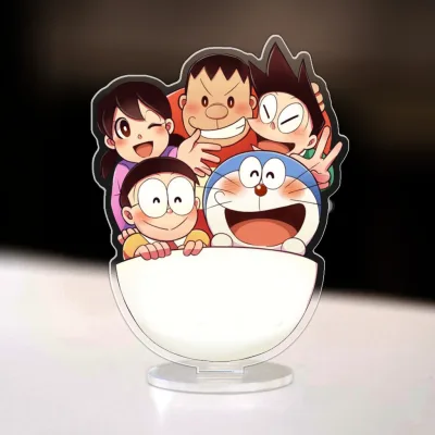 Mô hình Standee Mô hình nhân vật phim hoạt hình Doraemon bằng acrylic Phụ kiện trang trí để bàn góc học tập