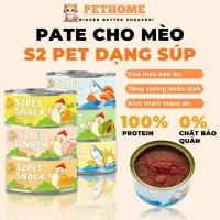 Pate Mèo S2Pet, Neeka Lon 85g Dạng Sốt Thịt, Pate S2Pet Cho Mèo Dạng Gravy Vị Gà Mix Rau