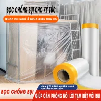 Bọc chống bụi gia đình chống bụi nội thất tủ quần áo bảo vệ ghế sofa màng bảo vệ dùng một lần Mẫu dày Màng Nilon che bụi