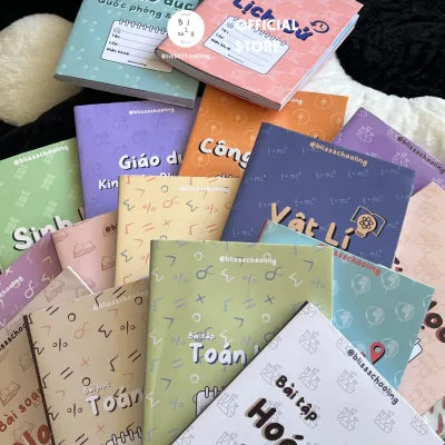 Giấy Bao Tập, Bao Vở, Bao Sách Giáo Khoa Theo Môn Học Pastel | By Blissschooling