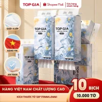 Khăn giấy rút Top Gia Mộc an treo tường đa năng 1000 tờ 4 lớp tặng 3 móc treo