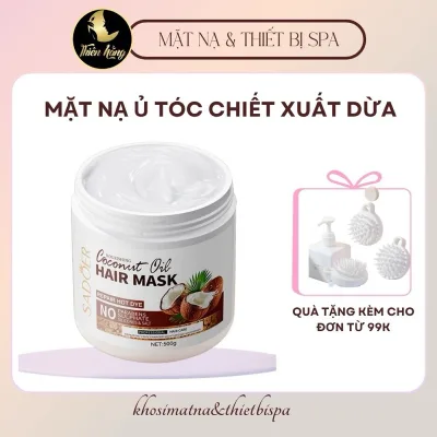 Mặt nạ tóc chiết xuất dừa SADOER, dưỡng ẩm và phục hồi tóc hư tổn, cải thiện tóc khô và hư tổn, nuôi dưỡng tóc