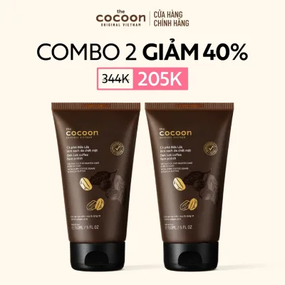 Combo 2 Tẩy da chết mặt cà phê Đắk Lắk Cocoon cho làn da mềm mại & rạng rỡ 150ml