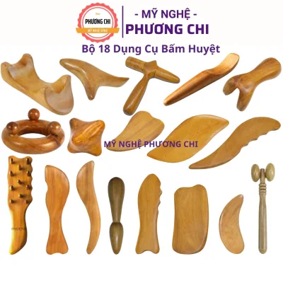 Combo bộ Dụng Cụ Ấn Huyệt, Cạo Gió Mát Xa Giúp Đả Thông Kinh Mạch Và Lưu Thông Khí Huyết | Mỹ Nghệ Phương Chi