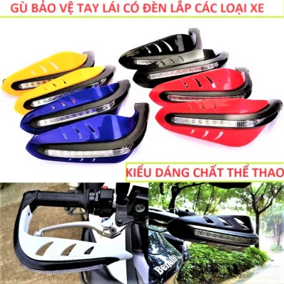 GÙ CHỐNG ĐỔ BẢO VỆ TAY LÁI CÓ ĐÈN LED CỰC NGẦU , GÙ CHỐNG ĐỔ XE MÁY , GÙ BẢO VỆ XE MÁY , BẢO VỆ TAY LÁI XE , ĐỒ CHƠI XE MÁY , PHỤ KIỆN XE MÁY