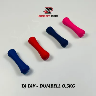 Tạ tay - Dumbbell 0.5kg Bọc cao su nhám - Nam , Nữ - thể lực - GYM - Yoga - Boxing cao cấp.