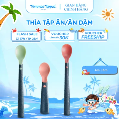 Thìa Ăn Dặm/ Tập Ăn Dành Cho Bé Từ 4 Tháng Tommee Tippee