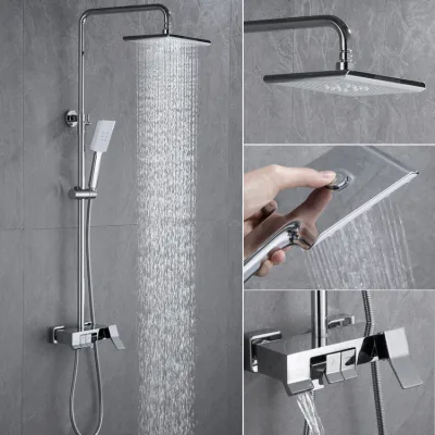 Sen Cây Tắm Đứng Phím Đàn HATO Inox 304 Mạ Crom, Sen Cây Nóng Lạnh SC128 Vòi Sen Tắm Đứng Bảo Hành Chính Hãng 5 Năm