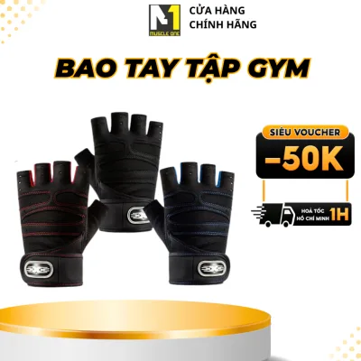 Găng tay tập gym , phụ kiện gym găng tay nam nữ cao cấp GT-5555 to 4.9 313