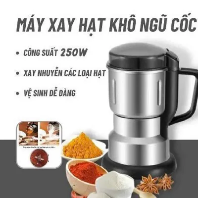 Food Grinder Super Fine Grinder with 500ml Capacity for Grinding Coffee and Cereals Extremely Fine - Dry Powder Grinder - Convenient Multi-Functional Cereal Grinder and Spice Grinder with 300W Capacity