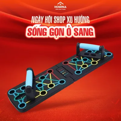 Dụng Cụ Bàn Chống Đẩy Đa Năng Hít Đất PUSH UP Tập Cơ Ngực Vai Tại Nhà Gym- HOMINA