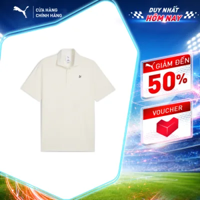 Áo Thun Thể Thao Golf PUMA Nam X RC MATTR Polo Warm White Màu Trắng
