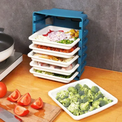 GIÁ ĐỂ GỌN ĐỒ NHÀ BẾP HIỆN ĐẠI ĐỂ BÀN HOẶC TREO TƯỜNG PP Japan Kitchen CAO CẤP 6 TẦNG ⚜️Katla Shop⚜️
