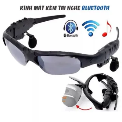 Kính Mắt thông minh nghe nhạc nam nữ siêu ngầu, Kính râm phân cực Chống UV tích hợp kết nối hỗ Bluetooth cao câp