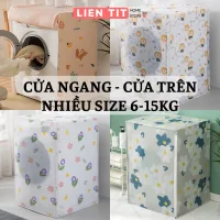 Bọc Máy Giặt Cửa Ngang Cửa Trên Chống Bụi Chống Nước Loại Dày , Áo Trùm Máy Giặt Che Phủ Kín Thân
