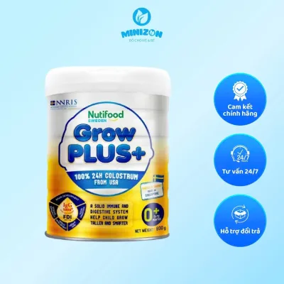 Sữa Nutifood GrowPLUS+ Sữa non Vàng, Sữa non tăng đề kháng cho bé hộp 800g | Minizon Kids