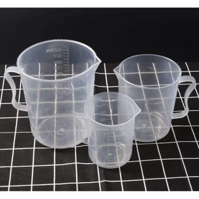 Ca đong nhựa có mỏ chia vạch 25ml ,50ml, 100ml, 250ml, 500ml, 1000ml (1 Lít)- Cốc nhựa- Dụng cụ thí nghiệm thiết bị y tế