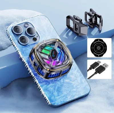 Quạt Tản Nhiệt Điện Thoại Máy Tính Bảng X76 Sò Lạnh Từ Tính Led Gaming Màn Hình Hiển Thị Nhiệt Độ