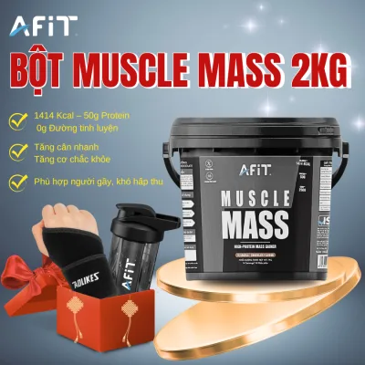 Bột tăng cân tăng cơ Afit Muscle Mass – giàu đạm và năng lượng – hỗ trợ người gầy tăng cơ tăng
