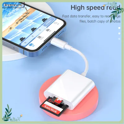 Đầu đọc thẻ điện thoại di động TF+SD 2 trong 1 Đầu đọc thẻ OTG Bộ chuyển đổi Lightning