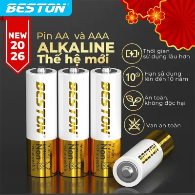 Pin Kiềm Beston (Alkaline) AA/AAA 1.5V – Điều Khiển, Chuột Không Dây, Đồng Hồ, Đồ Chơi,Micro Karaoke