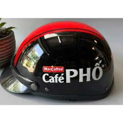 NÓN BẢO HIỂM CÀ PHÊ PHỐ