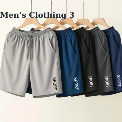 Combo 5 quần short nam thể thao, mặc nhà đi chơi, chất gió co giãn thoải mái vận dộng thể dục thể thao - QDS05