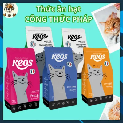 Hạt thức ăn mèo KEOS, Thức ăn hạt cho mèo trưởng thành Công thức Pháp