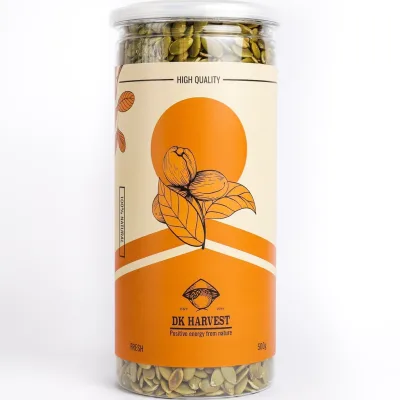 Hạt Bí Xanh Rang Mộc DK Harvest 250g/500g | Đã Tách Vỏ, Rang Mộc, Không Muối, Giàu Kẽm và Magie, Tốt Cho Tim Mạch