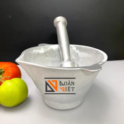 Bộ CỐI CHÀY GANG ĐÚC NGUYÊN KHỐI - Hàng thủ công, mài bóng đẹp, cầm chắc tay - Nhiều SIZE GIÁ TỐT. Đồ Gia Dụng nhà bếp pha chế làm bánh nguyên liệu