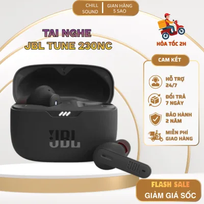 Tai Nghe Bluetooth JBL Tune 230NC TWS- Âm Thanh Siêu Bass- Pin 40H- Bluetooth 5.2- Kháng Nước IPX4. BH 2 Năm